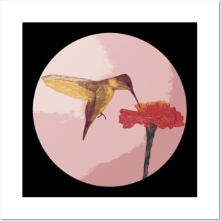 Hummingbird Red Posters and Art